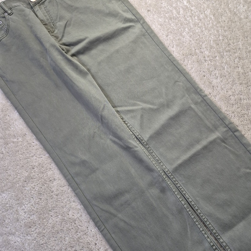 Mugsy Hydes Jeans Mens 36x36 Green Slim Straight Stretch Comfort Preppy Hipster - Picture 8 of 12